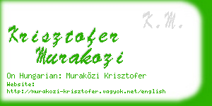 krisztofer murakozi business card